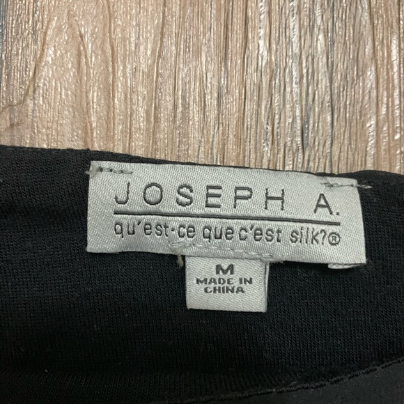 Joseph A. Black Sheer Short Sleeve Medium Top - Picture 9 of 10